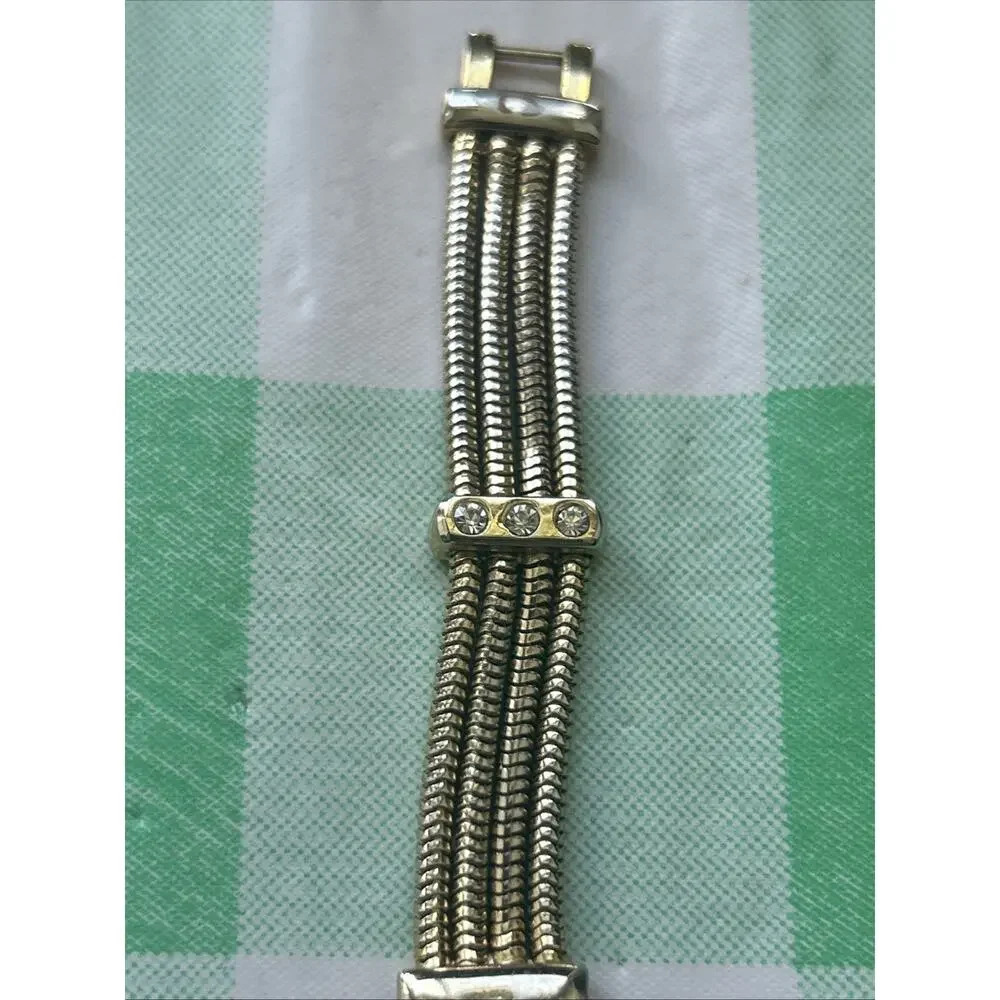 Women’s Gold Tone Multichain Band Quartz Watch